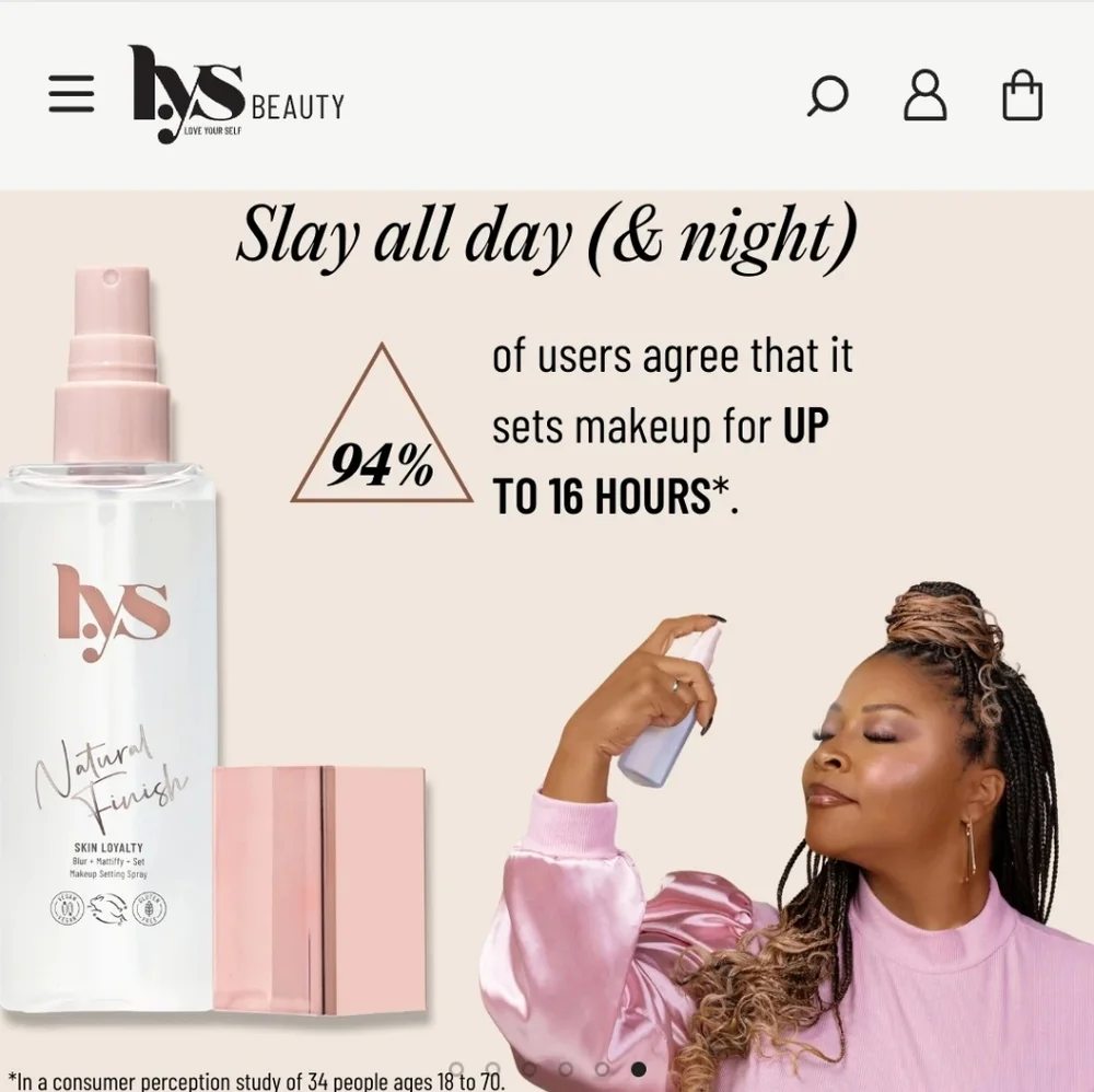 LYS Beauty Natural Finish Skin Loyalty Blur+Mattify+Set Makeup Setting Spray NIB